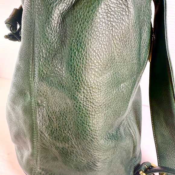 Green Leather Shoulder Bag - Picture 10 of 12